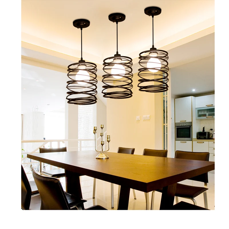 American retro minimalist industrial style chandelier creative restaurant counter clothing store aisle lighting | Освещение
