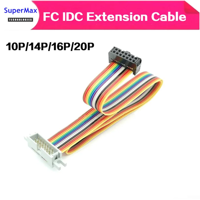 

FC-10P/14P/16P/20P 2.54MM pitch JTAG AVR ISP DOWNLOAD CABLE Ribbon Data Cable female to male 1m/1.5m