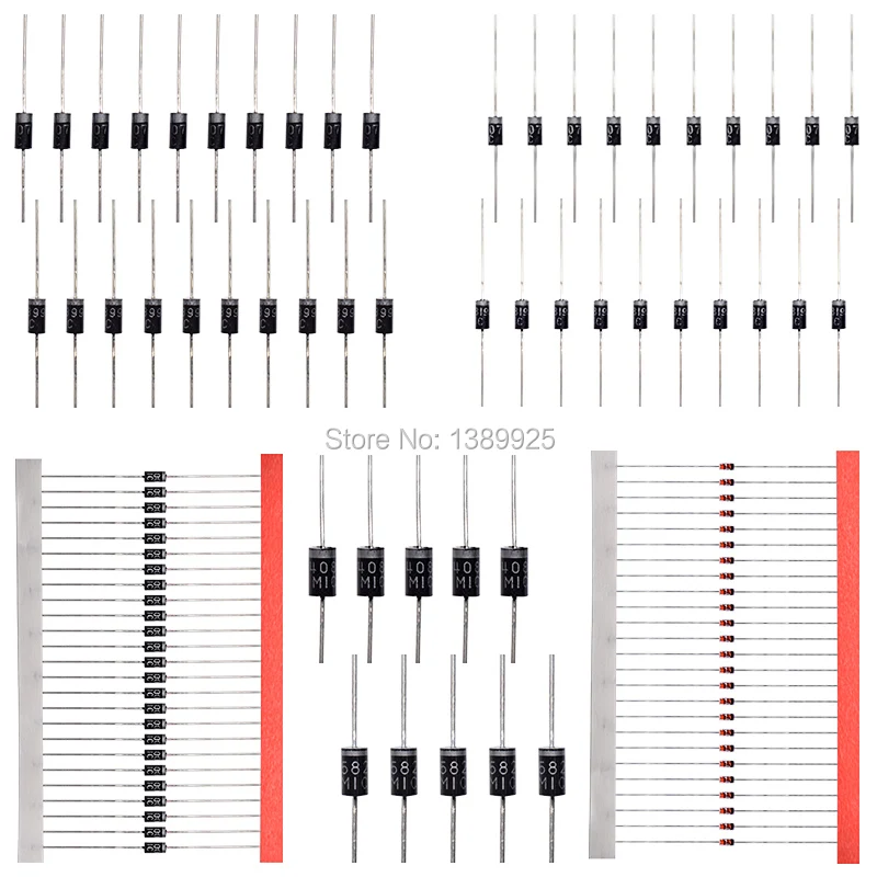 Пакет с электронными компонентами + переменные электролитические конденсаторы