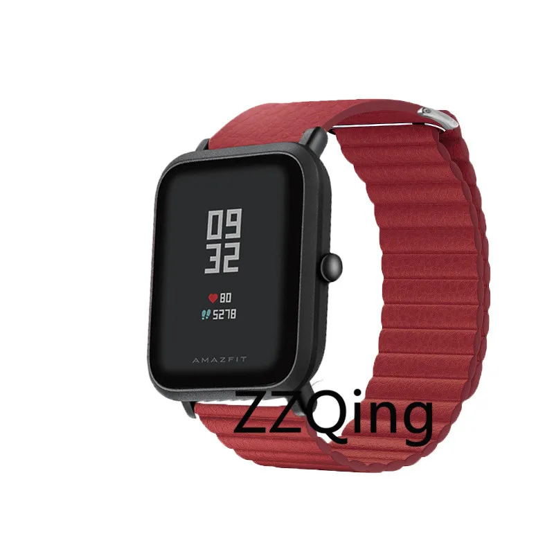 Браслет для huami amazfit bip/gts спортивные часы кожаный браслет bip lite ремешок Xiaomi Mijia