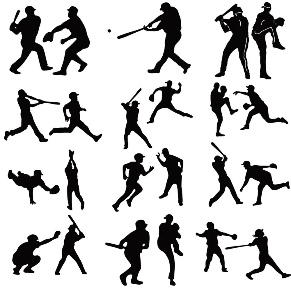 Бейсбольная игра спортивные металлические резные штампы для скрапбукинга карт