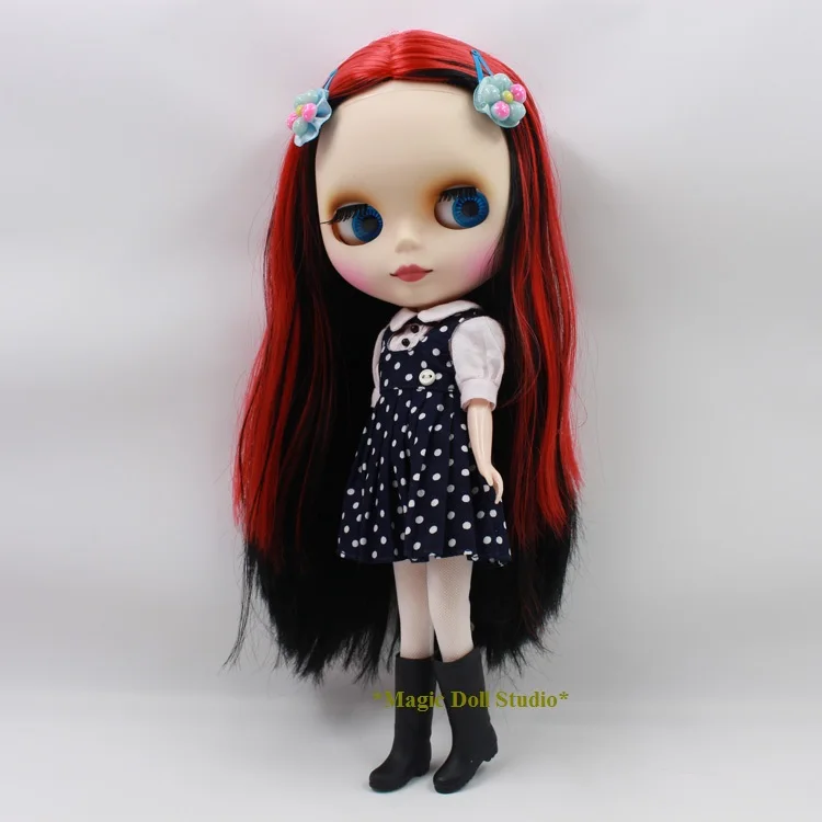 Кукла блайз с черными и красными волосами 11 5 дюйма|big head doll|doll dollblythe doll |