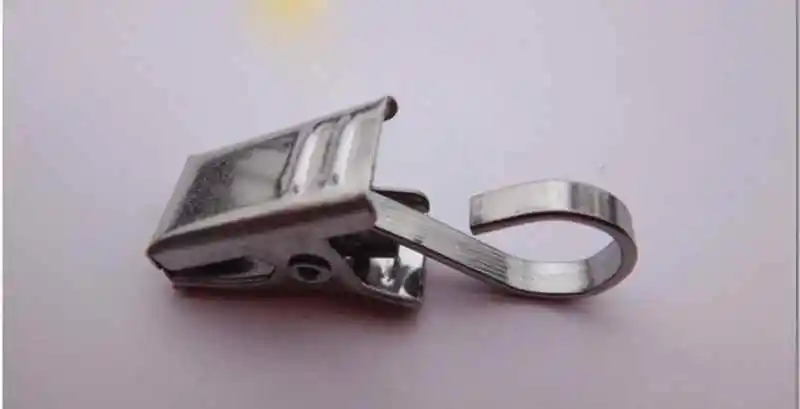 stainless color B 50 шт. оконные душевые занавески крючки зажимы и прочные драпировочные зажимы жалюзи аксессуары cp054B - Цвет: stainless color B