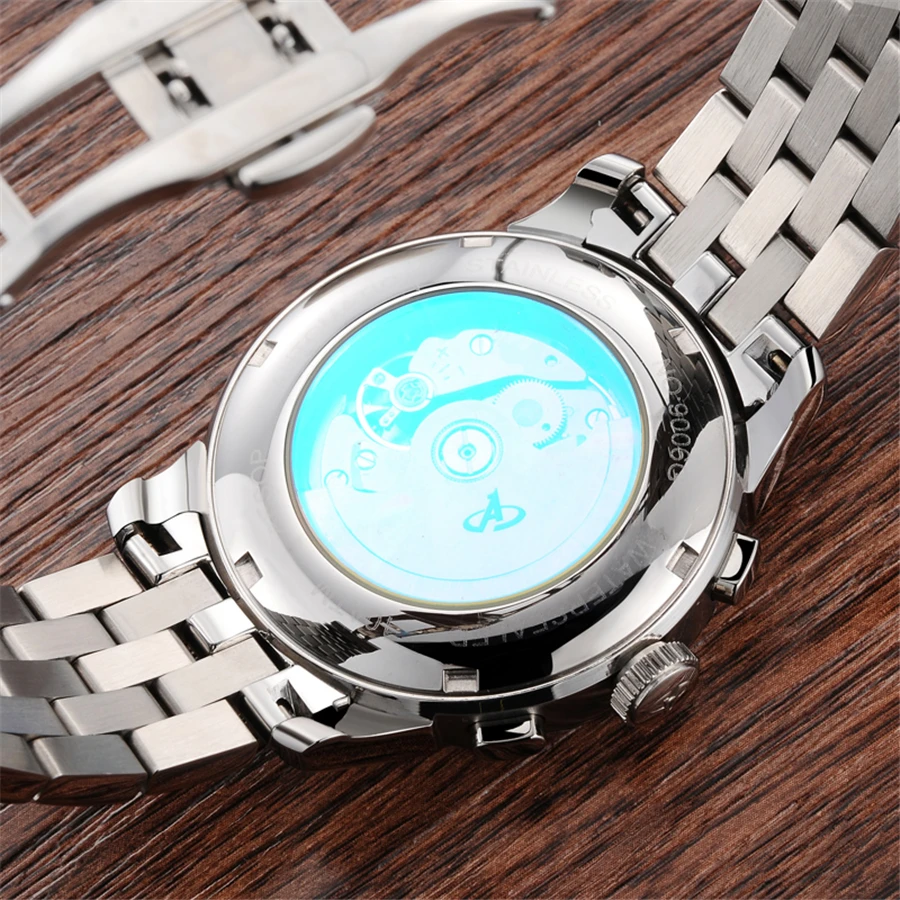 Часы Автоматические AESOP Мужские механические Брендовые спортивные деловые