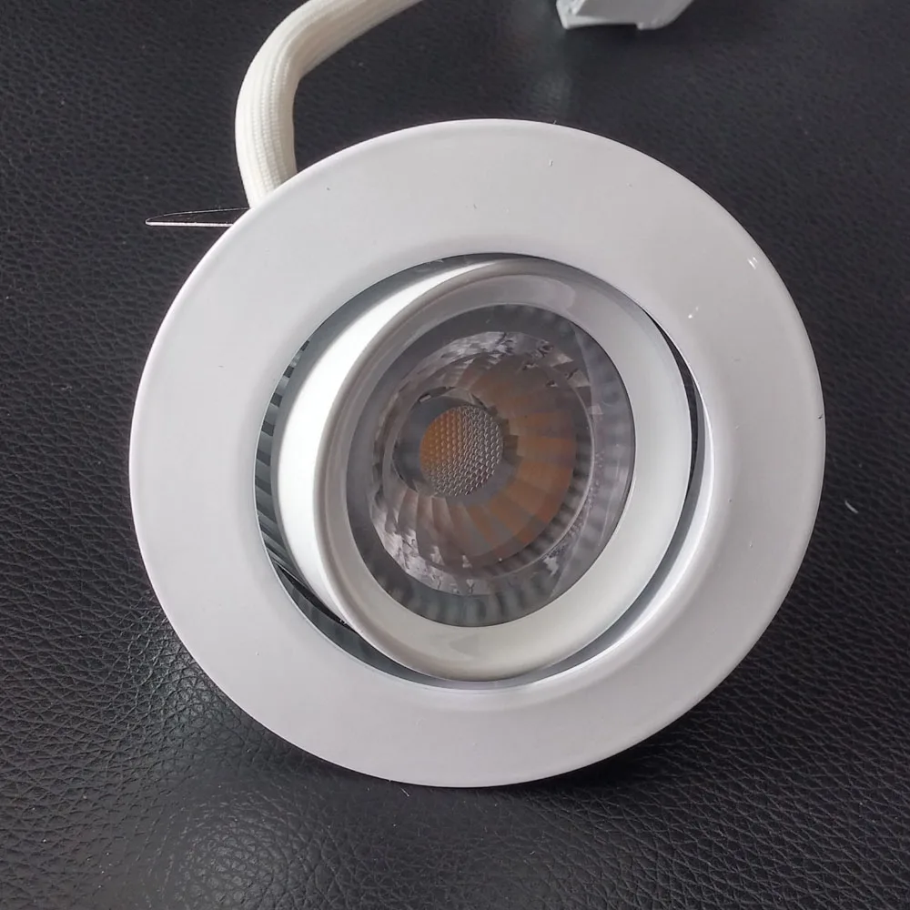 10 шт./лот 6 Вт светодиодный потолочный светильник без водителя HV COB с регулируемой