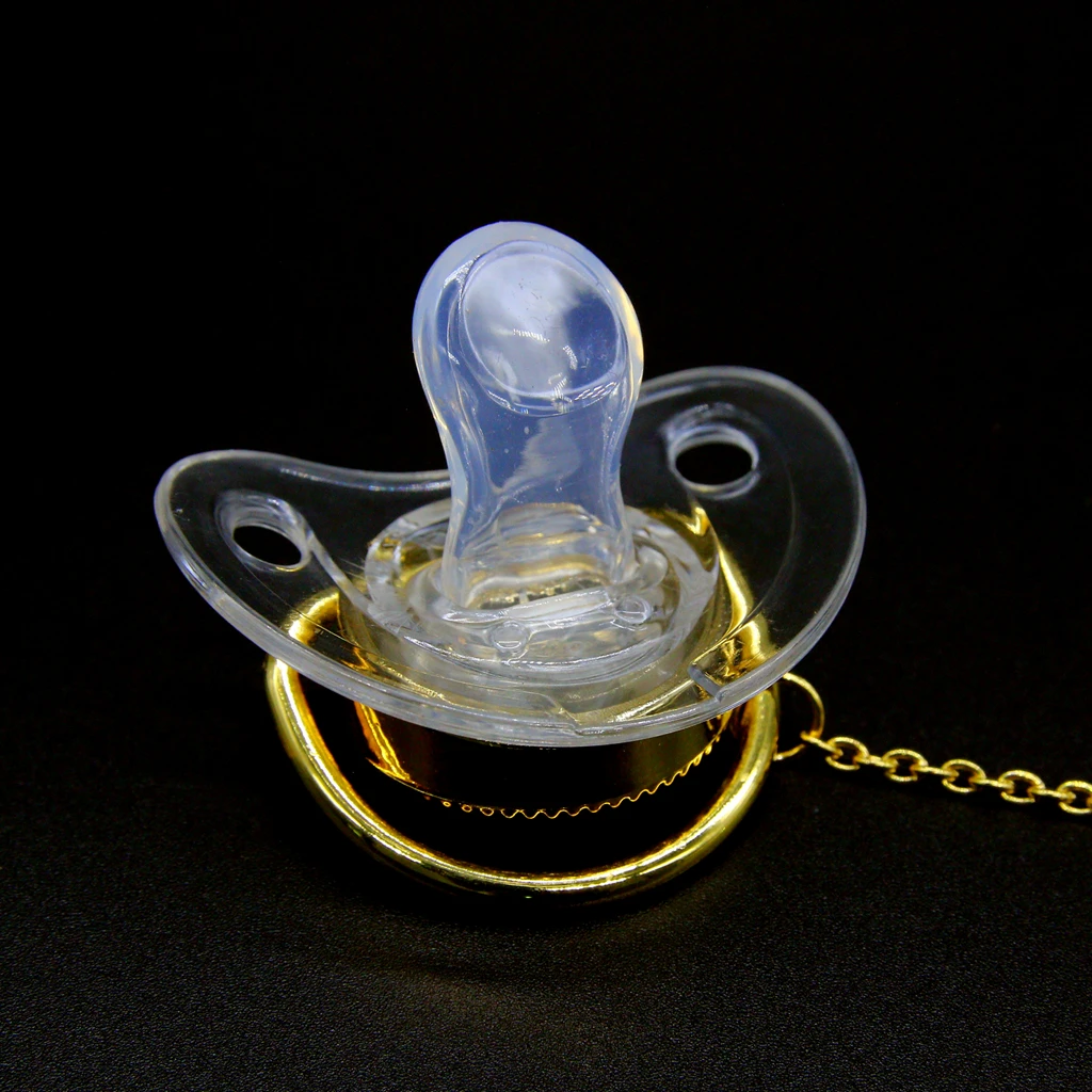 Роскошная синяя корона Baby Bling Соска и соска-клипса Baby Registry Gift Пустышка Блеск унисекс Подарок для душа ребенка