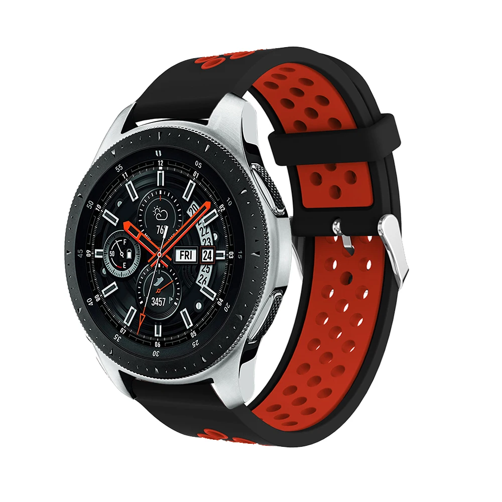 Силиконовый ремешок для Samsung Gear S3 Frontier 22 мм сменный Ремешок Браслет Galaxy Watch 46