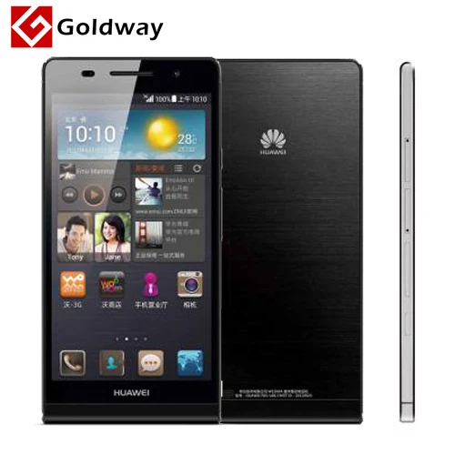 Huawei Ascend P6 U06 / P6S 4.7 '' четырехъядерных процессоров телефон 2 ГБ оперативной памяти 16 ГБ ROM 6.18 мм GPS андроид 4.2 WCDMA Google играть хранения многофункциональный Lanugage