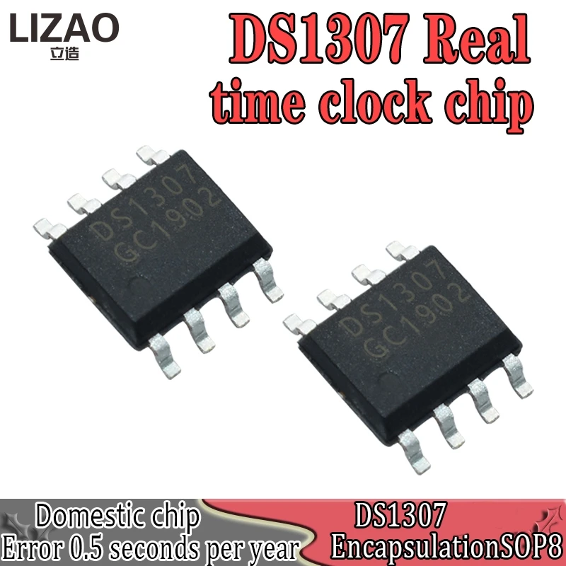 10 шт. DS1307 DS1307Z SOP 8 RTC серийный 512K I2C часы в реальном времени IC хороший китайский