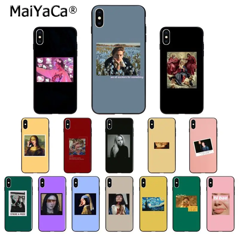 MaiYaCa отличный художественный эстетический чехол из ТПУ для iPhone 8 7 6 6S Plus X XS MAX 5 5S SE XR