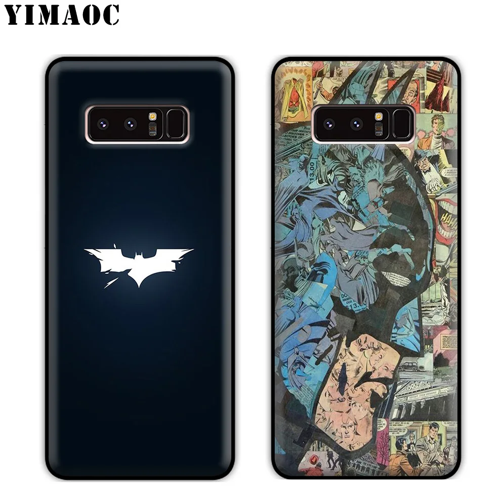YIMAOC Batman Dark Knight Logo Soft Silicone Case for Samsung Galaxy S10 S10e S9 S8 Plus S7 S6 Edge J6 Cover |