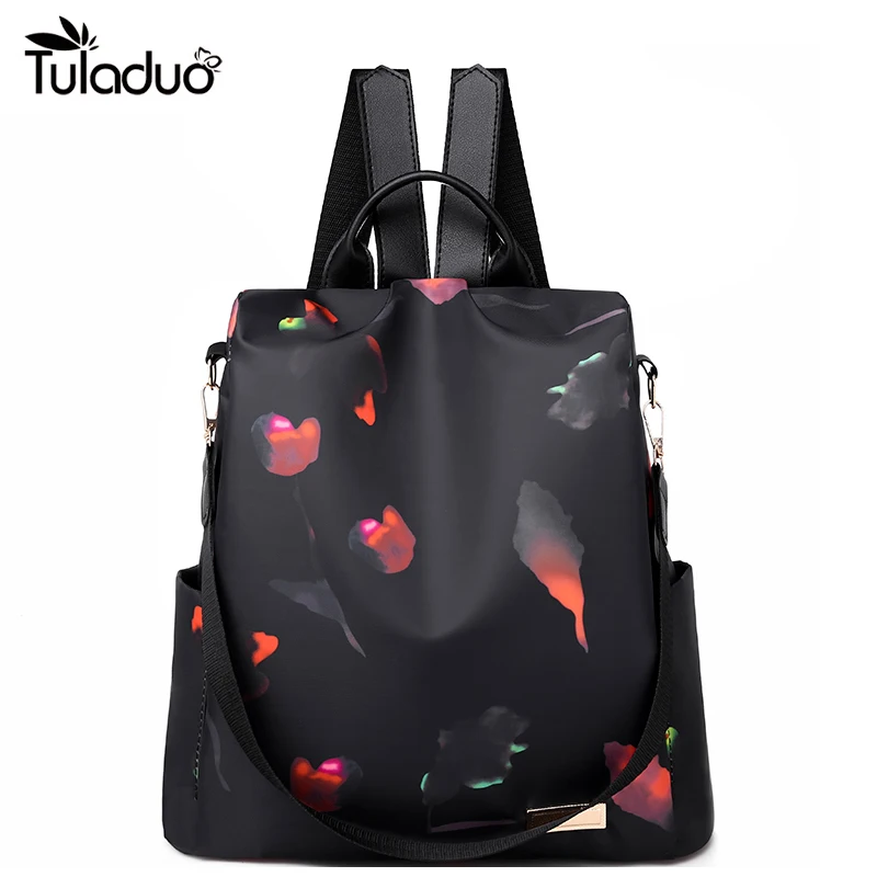 

Oxford Casual Cloth Women Backpack Anti Theft Girls Schoolbags Teen Travel Daypack Shoulder Bag Colorful Fashion Big Back Pack