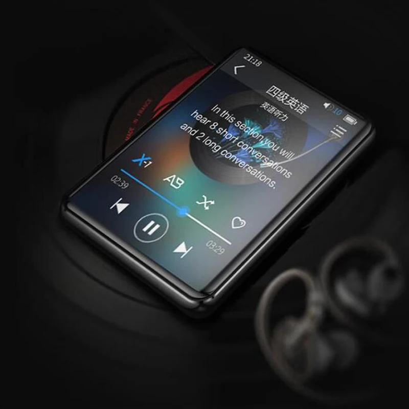 MP3 плеер Bluetooth 5 0 оригинальный с сенсорным экраном 2 дюйма 16 ГБ Hi-Fi портативный FM |