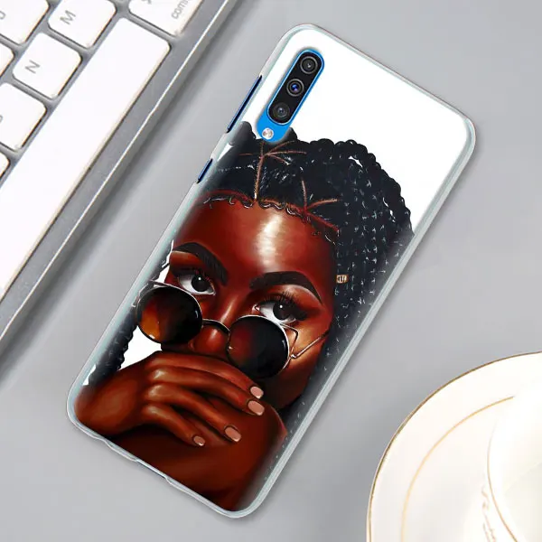 12 Красивые африканские курчавые девочек чехол для samsung Galaxy A30 A40 A50 A70 A6 A8 плюс A7 A9 M30 Футляр для телефона - Цвет: 12