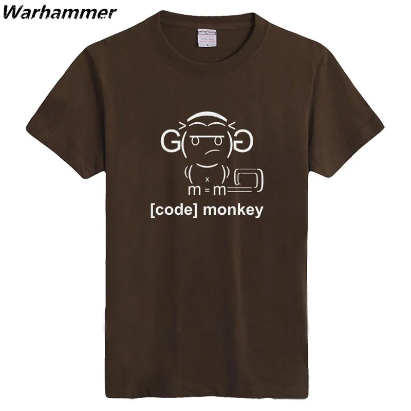 Warhammer 2017 новый стиль мужская футболка с принтом код обезьяны круглый вырез
