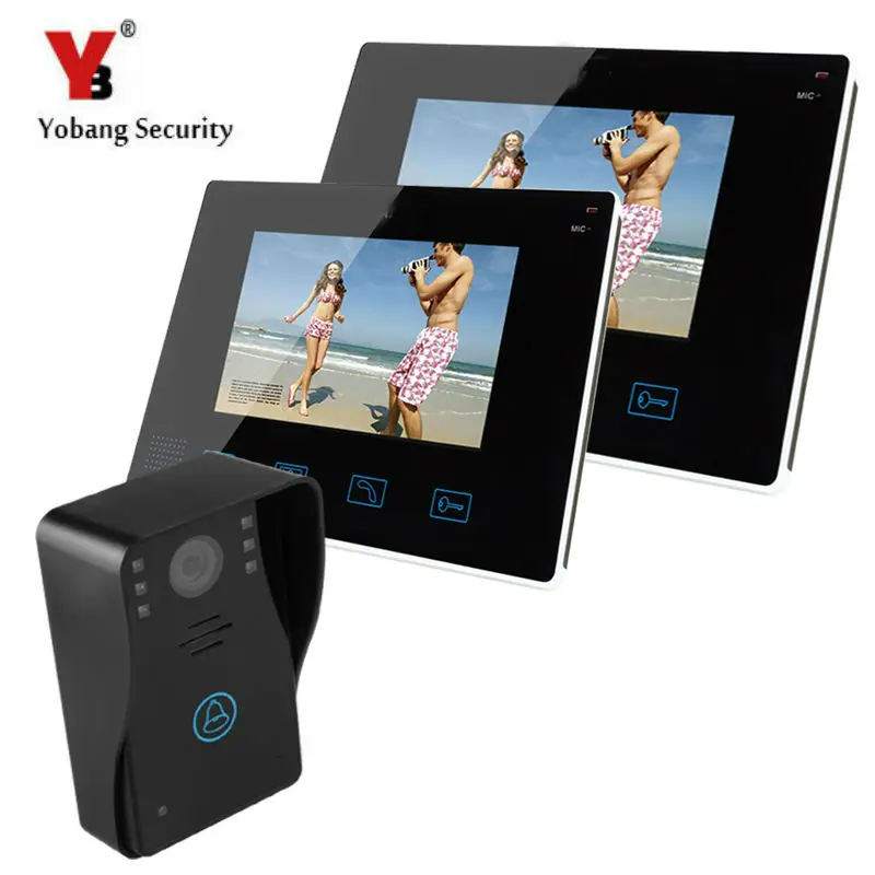 Видеодомофон Yobang HD экран 9 дюймов TFT проводной дверной звонок домофон домашняя