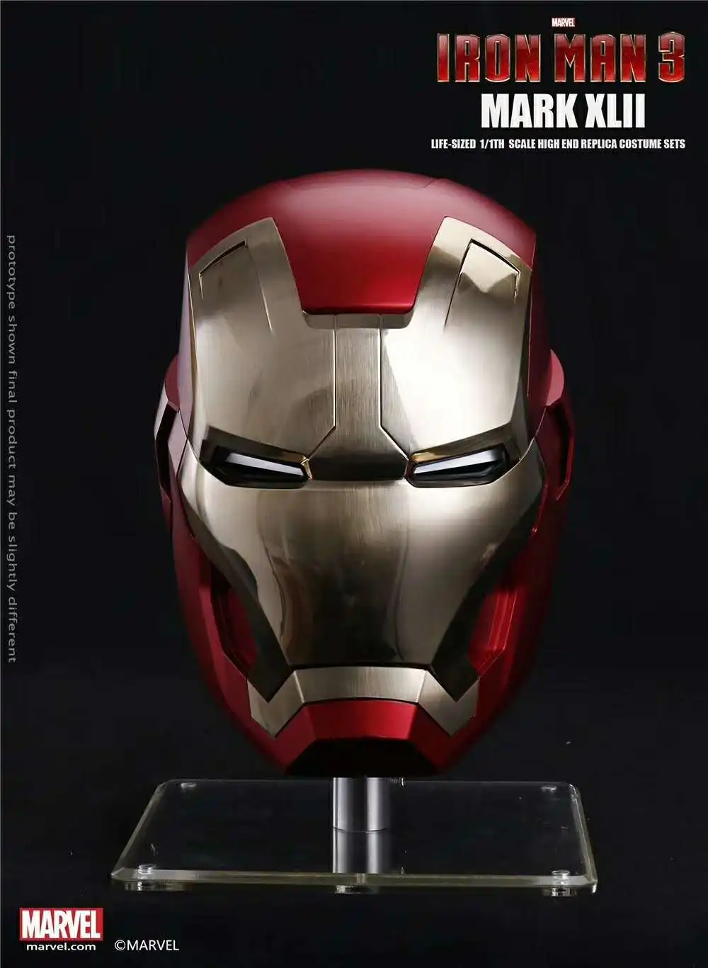 Супергерой Железный человек 1/1 Mark7 пригодный для ношения шлем полноразмерная