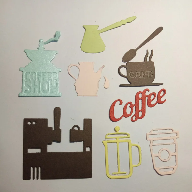 10 шт. Горячая Кухня Coffe набор инструментов металлические режущие штампы для
