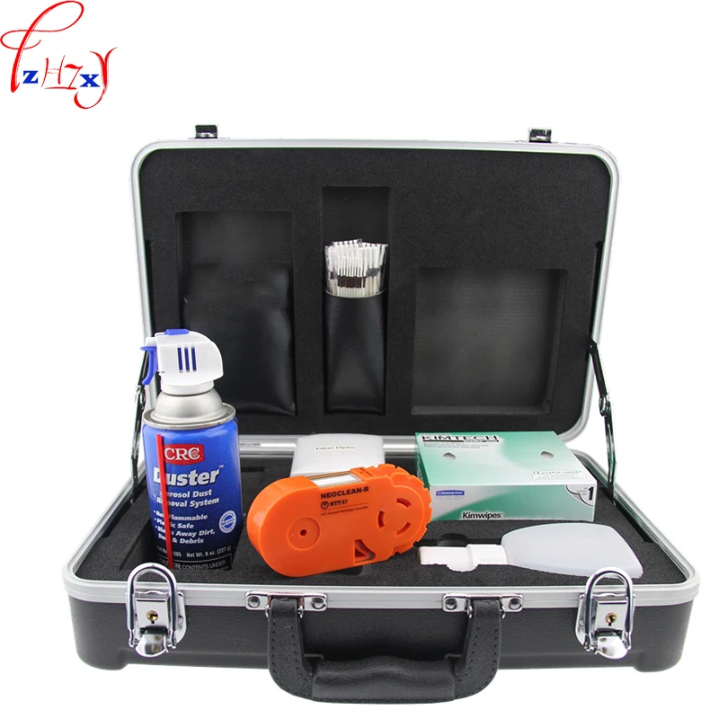 

1pc Fiber optic cleaning kit KF-710C portable optical fiber construction and daily cleaning maintenance cleaning kit
