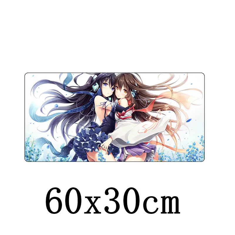 FFFAS Большой 60x30 см офисный коврик для мыши игровой геймер Коврик для мыши Клавиатура компьютерная аниме настольная подушка для планшета ПК ноутбук - Цвет: model B