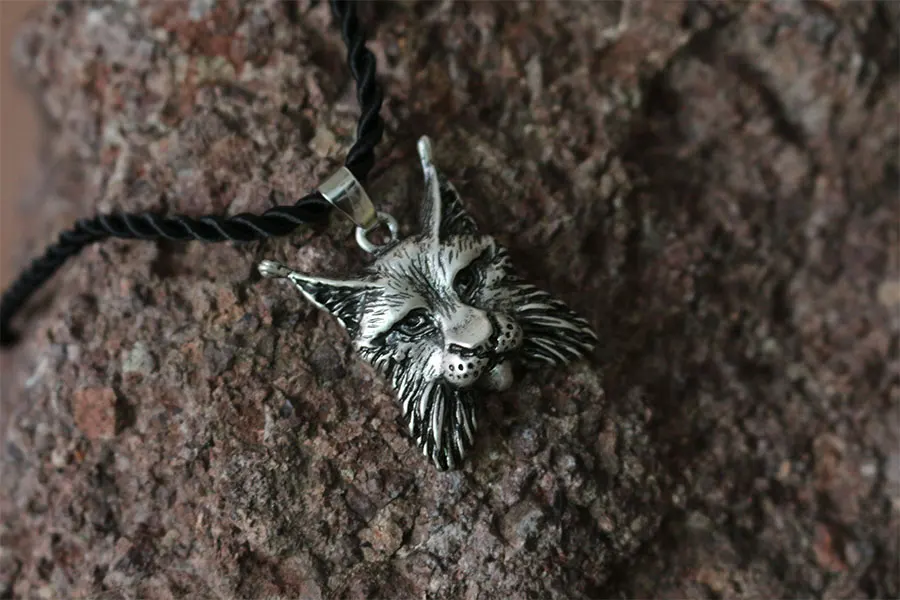 1 шт. оптовая продажа кулон в виде рыски стиле викингов мужское ожерелье с головой