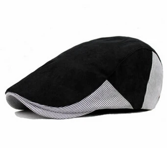 Новинка 2017 мужские и женские Gorras Planas берет Boinas в полоску плоские шапки модные для