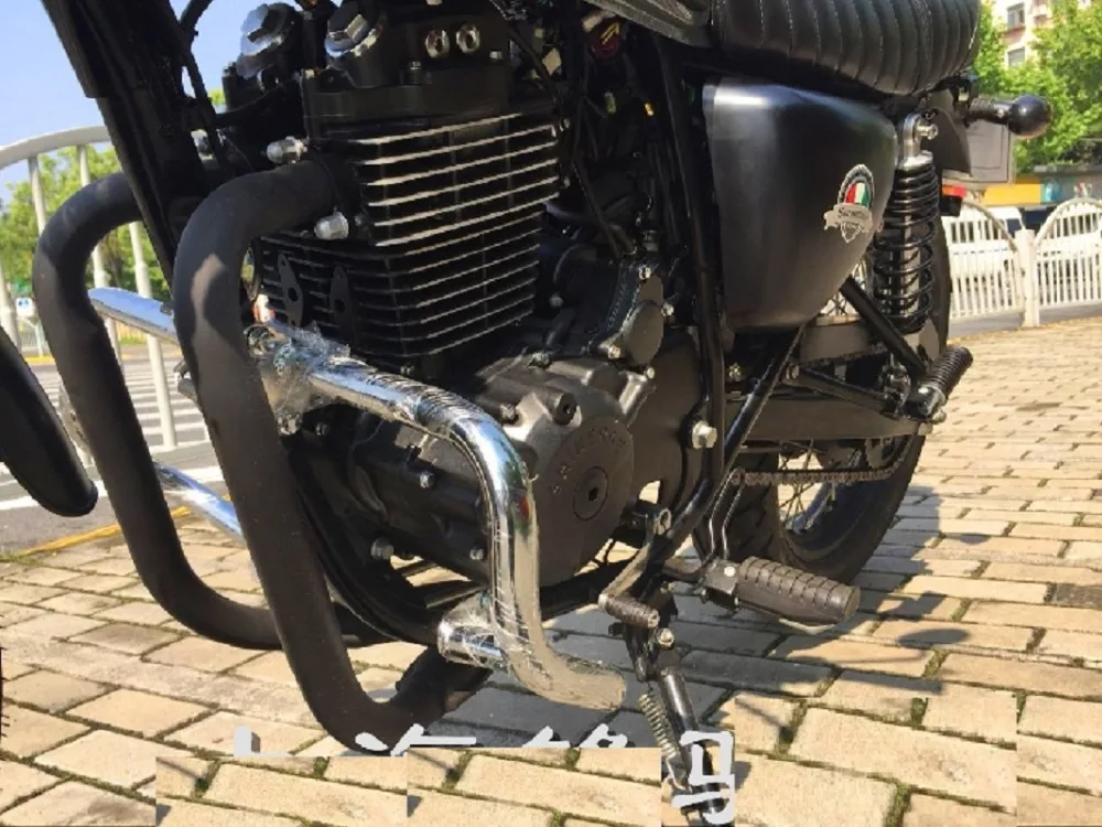 Автомобильная защита двигателя для Honda CB400SS хром/черный|Вал двигателя| |