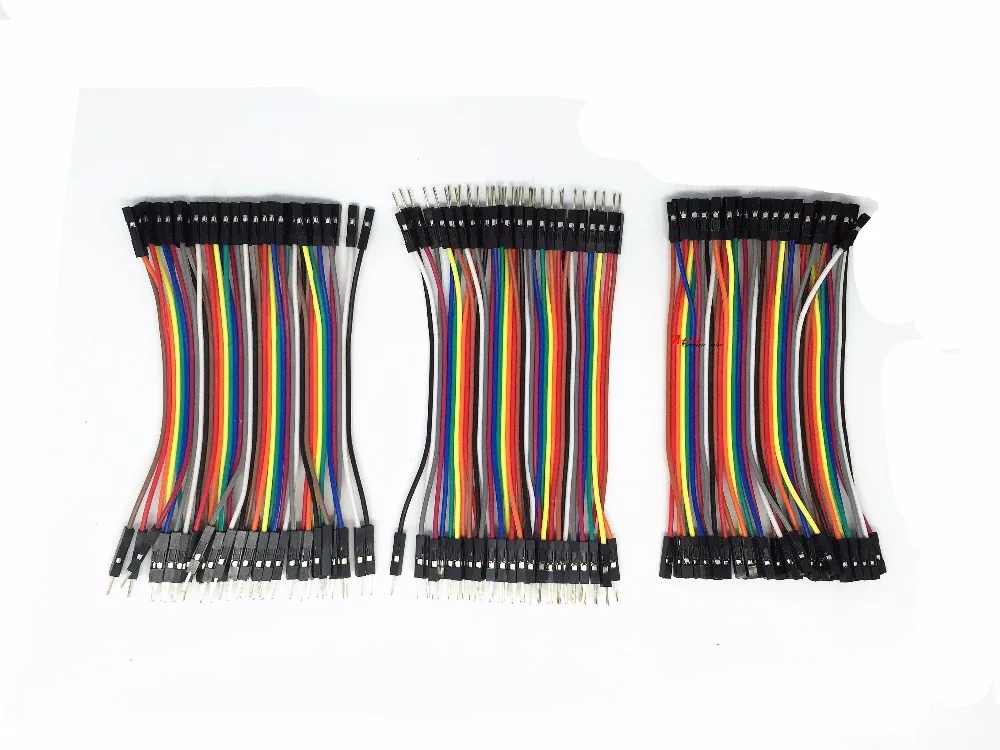 Dupont line 120 шт. 10 см разъем штырь гнездо и перемычка кабель для Arduino|cable wire tie|wire electricwire
