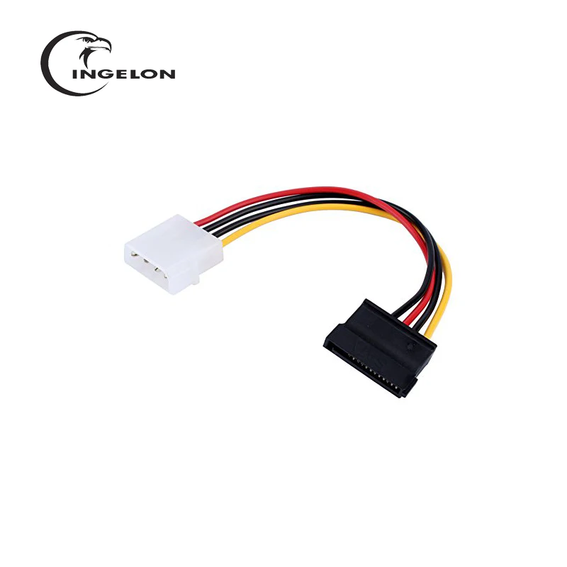 Ingelon sata Мощность адаптер Molex IDE К Serial ATA 4 Pin до 12 контактный кабель ide для esata 6 9 дюйма
