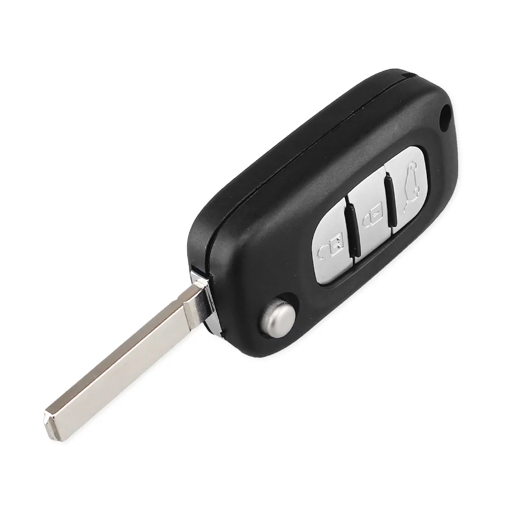 KEYYOU 2/3 кнопки дистанционного управления откидной складной чехол для ключа Renault Clio