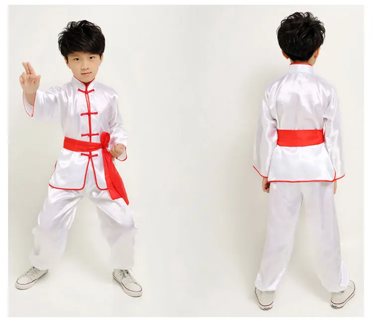 Китайская одежда для мальчиков Tae Kwon Do Kids Wushu традиционная китайский костюм