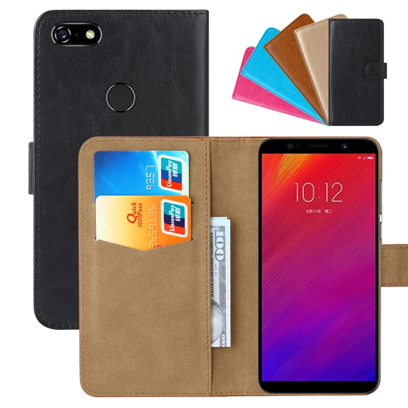 

Luxury Wallet Case For Lenovo A5 PU Leather Retro Flip Cover Magnetic Fashion Cases Strap