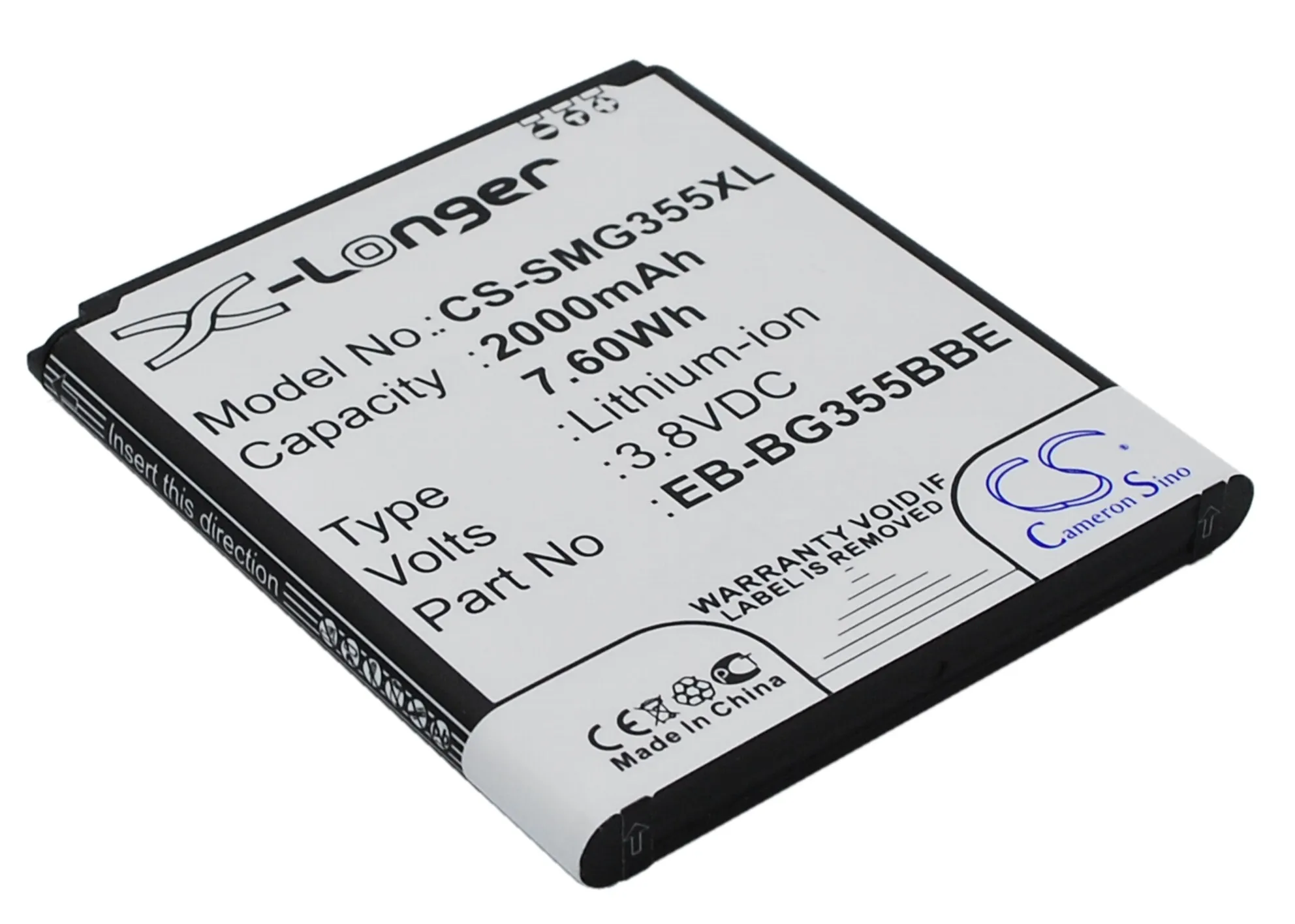 Cameron Sino Высококачественная батарея 2000 мАч для Samsung Galaxy Core 2 Lite EB BG355BBE SM G355|2000mah
