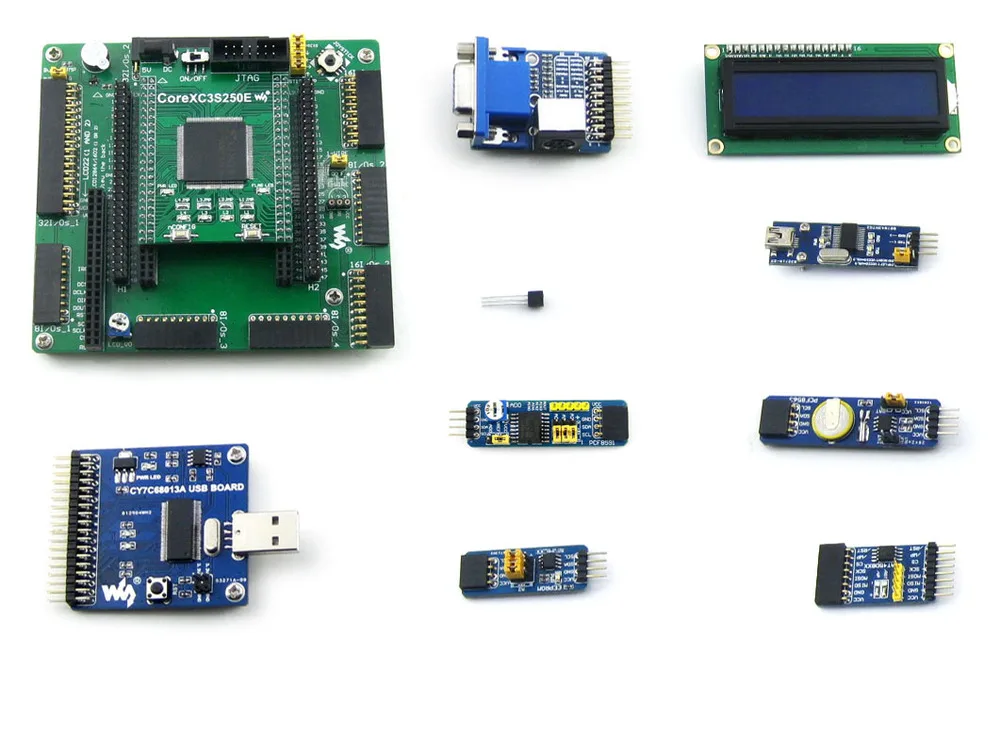 Open3S250E пакет A # XC3S250E Spartan 3E XILINX FPGA макетная плата + 10 комплектов аксессуаров|kit kits|board