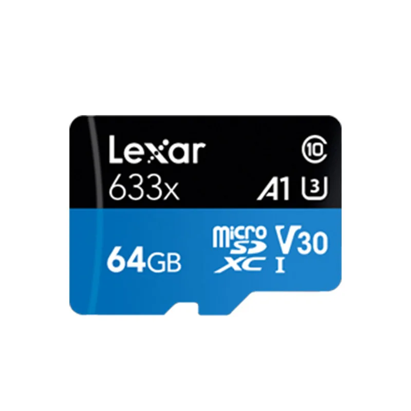 64GB Lexar TF карта памяти SDXC 64 Гб 128 U3 V30 микро SD карты UHS-I Class10 U1 SDHC 32 Гб V10 слот для карт памяти 633x Флэш карта максимум 95 МБ/с - Емкость: 64GB