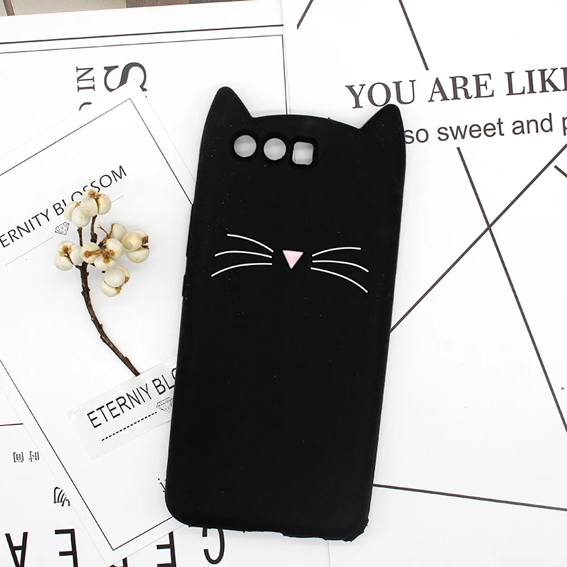 3D милый чехол s для huawei P8 Lite, силиконовый чехол с котом для Huawey Honor 8 Lite, чехол для huawei P9 Lite, чехол