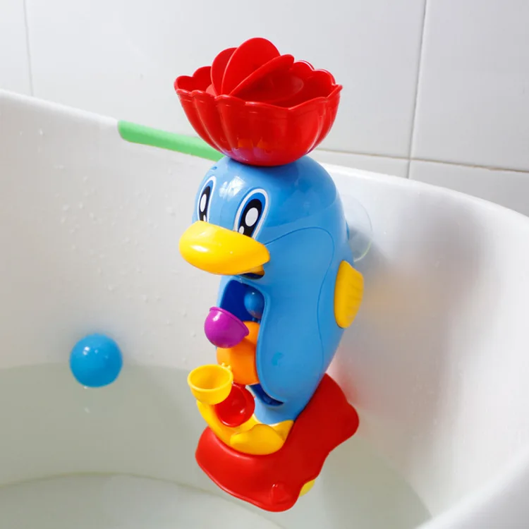 Игрушки для купания oyuncak игрушки в ванной резиновая утка водяное Колесо|Игрушки