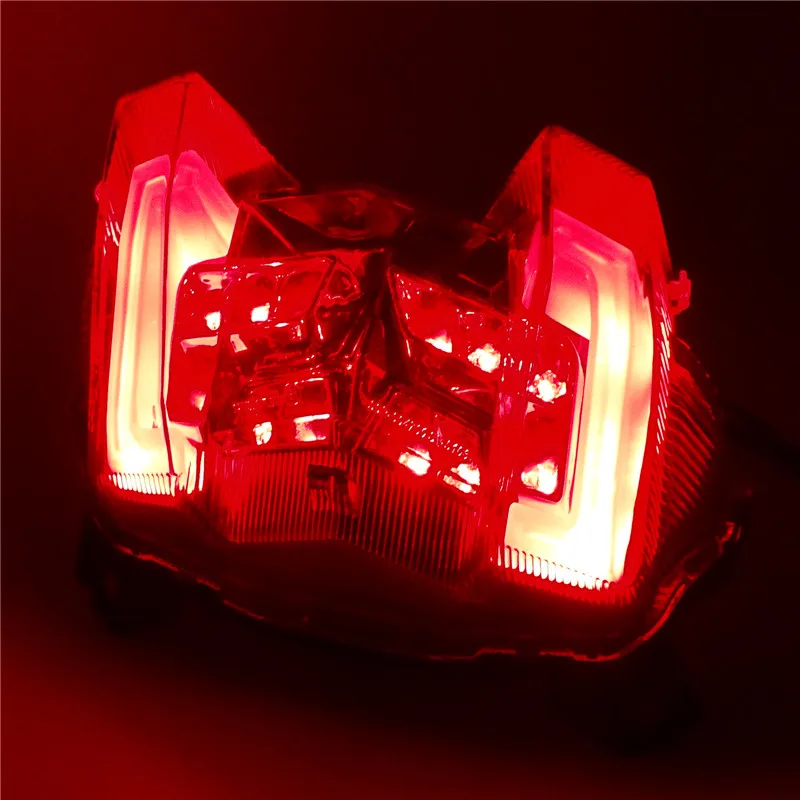 E Mark Light Guide Chrome Led интегрированный задний фонарь стоп сигнал поворота для YAMAHA FZ09 FZ