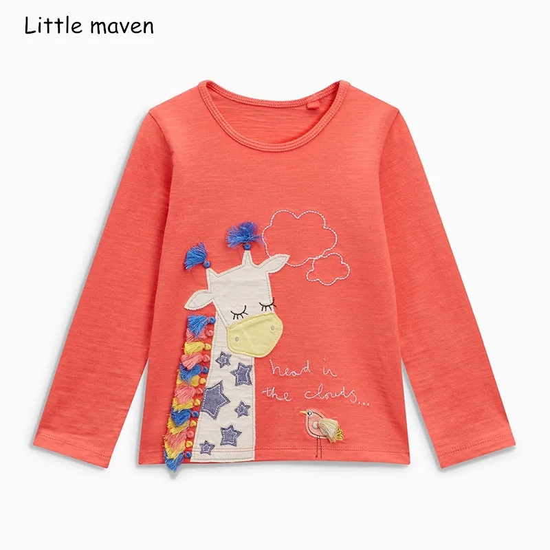 Little maven/детская брендовая одежда для маленьких девочек Новинка осени 2018 года