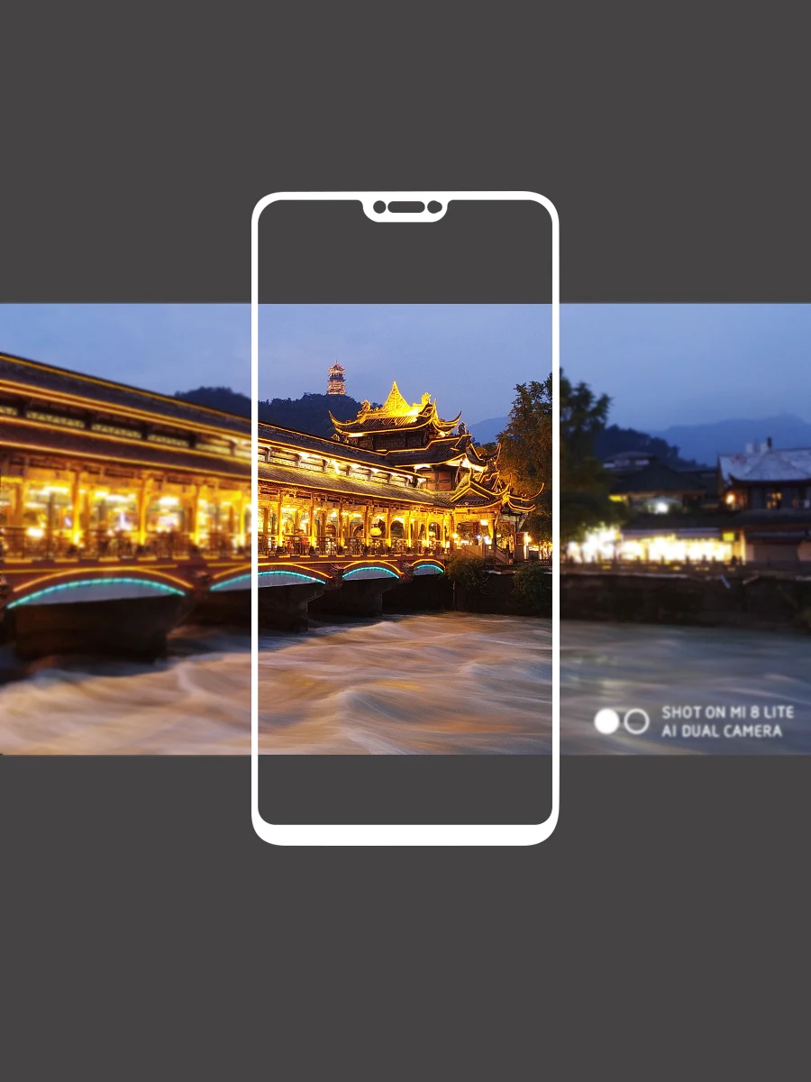 Защитные пленки с полным покрытием экрана для Xiaomi Mi 8 Lite устойчивая к царапинам