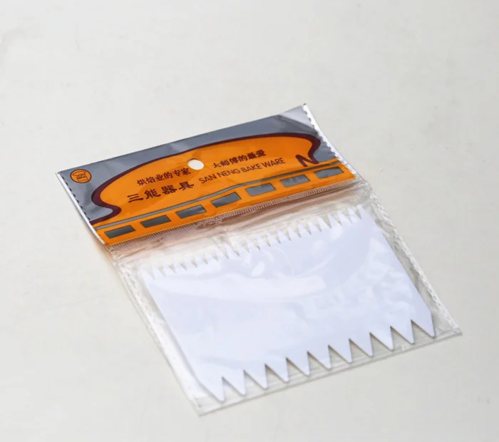 Огромный зубчатый пластиковый скребок для теста резак нож Кондитерский Резак