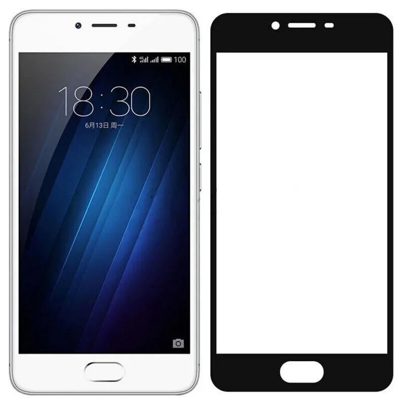 Полное покрытие закаленное стекло для MEIZU M3S M5S M5 Note M5C MX6 M6 Защита экрана Meizu 15 16 th Plus