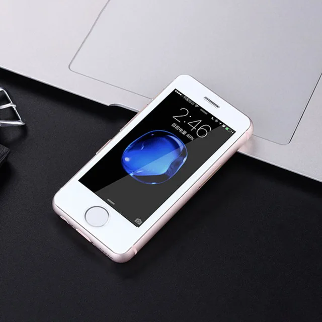 gold Маленький android телефон Melrose S9 S9P 3g wifi ультра тонкий мини мобильный телефон MTK6580 четырехъядерный сотовый телефон для детей - Цвет: gold