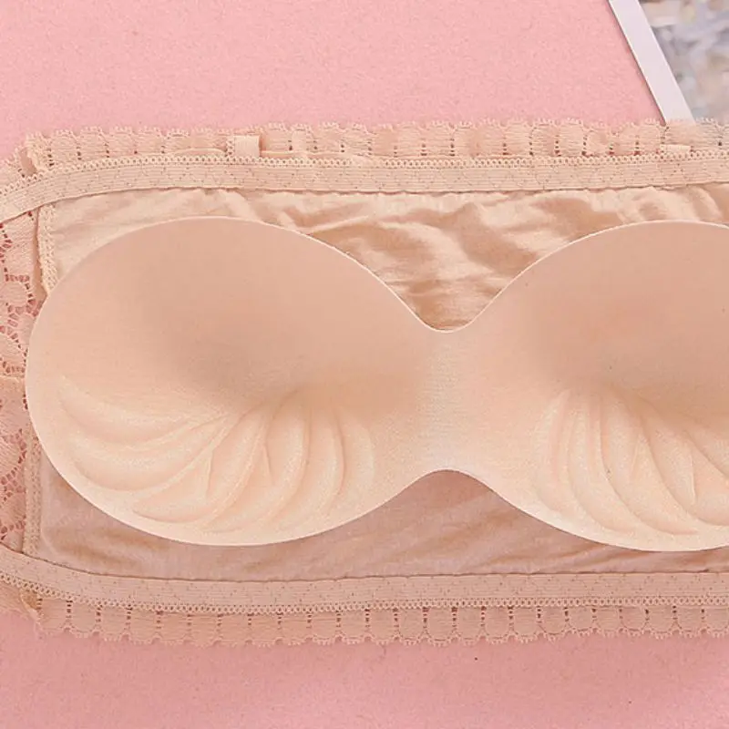 Sexy Invisible Strapless Bra for Wedding Dresses Lace Seamless Wrapped Chest Push Up Bras Women Underwear Pad Bralette Top|Бюстгальтеры|