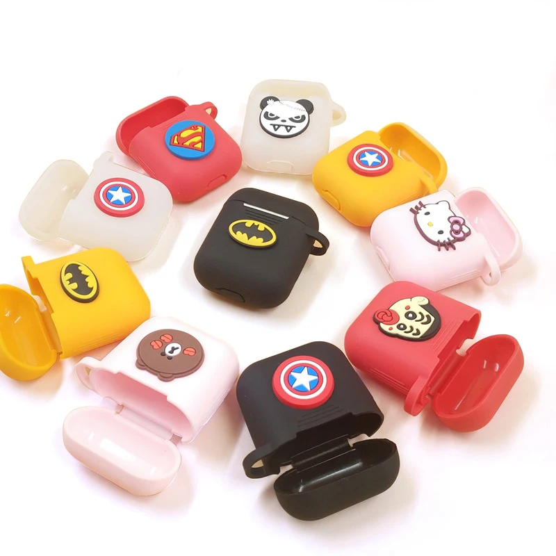 RBAYSALE Cute Bluetooth Wireless Earphone Case For AirPods Cover Silicone with Strap Headphone Protective | Электроника