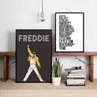 Постеры Queen Band Freddie Mercury с принтом, богемная картина Rhapsody на холсте, художественные картины, украшение на стену в стиле хип-хоп