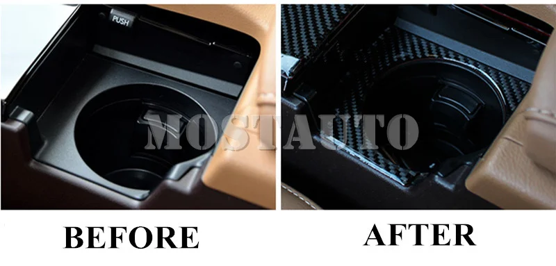 Консоль из углеродного волокна для Lexus ES 250 300h подставка водяного стакана