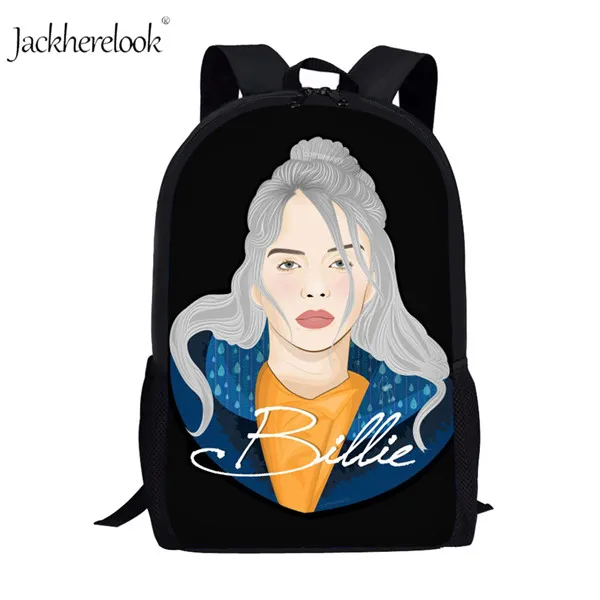 HK796C 3 шт./компл. Billie Eilish школьные сумки для подростков мальчиков и девочек хип-хоп детский школьный рюкзак раппер Женская Повседневная сумка детская книга Сумка - Цвет: HK796C
