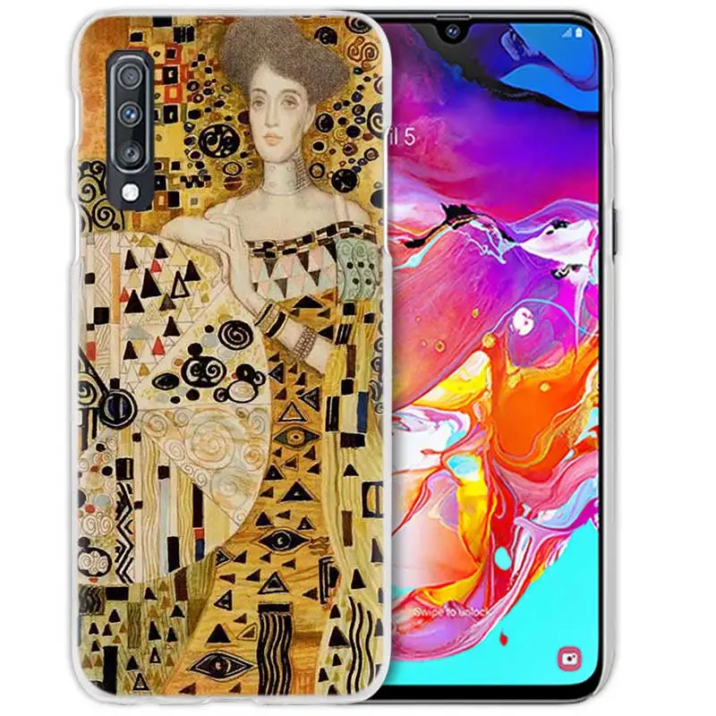 04 Чехол Kiss Gustav Klimt для samsung Galaxy A50 A70 A20e A40 A30 A20 A10 A8 A6 Plus A9 A7 жесткий прозрачный чехол для телефона из поликарбоната - Цвет: 04