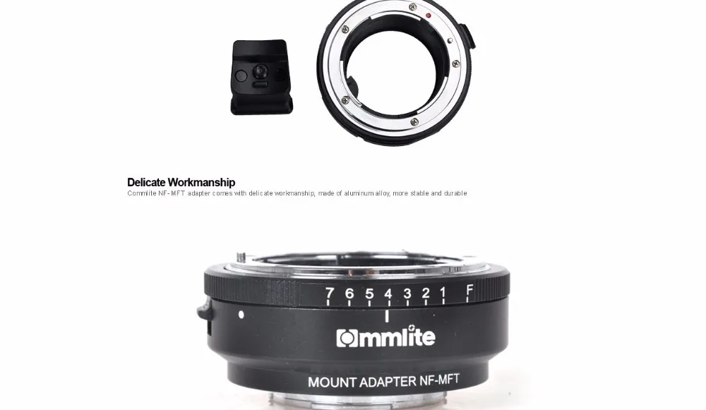 Адаптер объектива камеры CM-NF-MFT адаптер крепления объектива для Nikon NF объектив для Olympus Panasonic M4/3 камера видеокамера